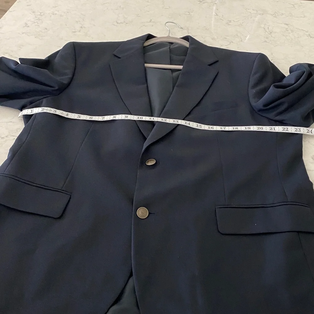 Dockers Mens Navy Blue Wool Blend Blazer Sport Coat size 44R